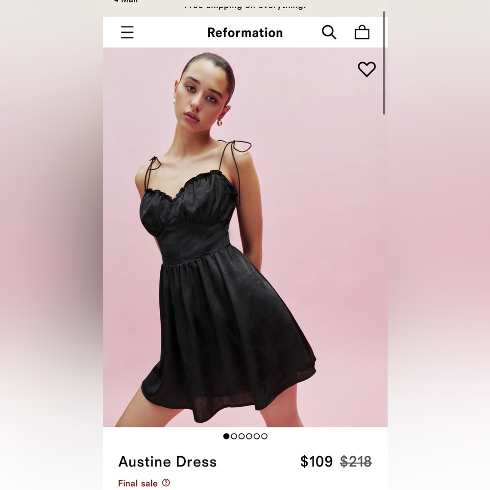 Reformation new dress with tag on